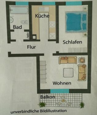 Foto - 2 Zimmer Etagenwohnung zum Kaufen in Ludwigsburg