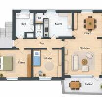Schöne, helle 3,5 Zimmer Wohnung in Schorndorf- Weiler