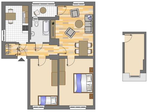 Foto - 3.5 Zimmer Erdgeschoßwohnung zur Miete in Dortmund