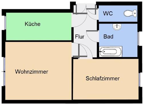 Foto - 2 Zimmer Etagenwohnung zur Miete in Meißen