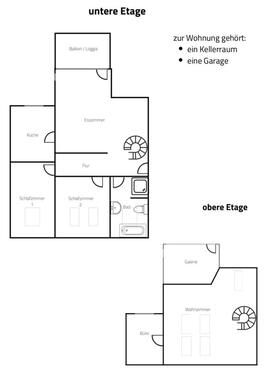 Foto - 4,5 ZKB 105qm Maisonette in St. Arnual mit EBK Loggia Garage