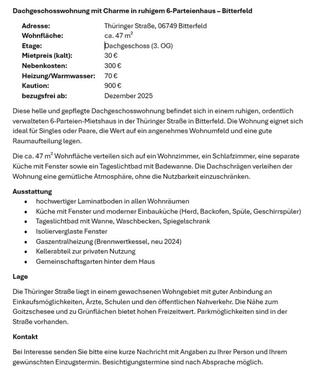 Foto - Etagenwohnung in Bitterfeld-Wolfen