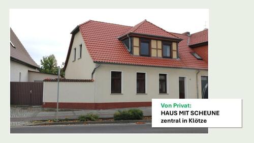Foto - Von Privat: Haus mit Scheune, zentral in Klötze – viel Potenzial!