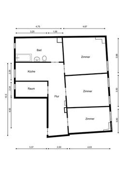 Foto - 4 Zimmer Etagenwohnung zur Miete in Halle (Saale)