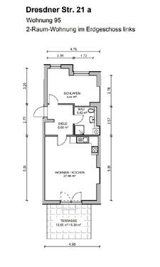 Foto - Erdgeschoßwohnung in Heidenau zur Miete