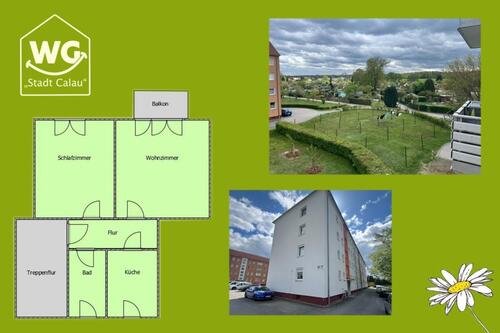 Foto - 2 Zimmer Balkon in toller Lage - 310,00&nbsp;EUR Kaltmiete, ca.&nbsp; 48,00&nbsp;m&sup2;