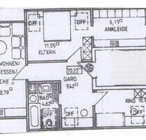3-Zimmer Etagen DG Wohnung in Niederstetten