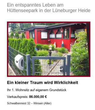 Foto - 1. Wohnsitz - Kleines Ferienhaus auf eigenem Grundstück