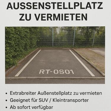 Foto - Breiter Außenstellplatz in Reutlingen-Ost - Ideal für SUVVans
