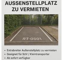 Breiter Außenstellplatz in Reutlingen-Ost - Ideal für SUVVans