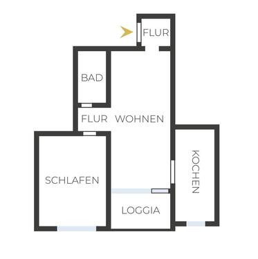 Foto - 2 Zimmer Erdgeschoßwohnung in Augsburg