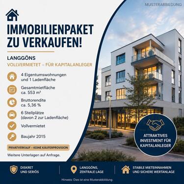Foto - 5 vollvermietete Einheiten in Langgöns – provisionsfrei