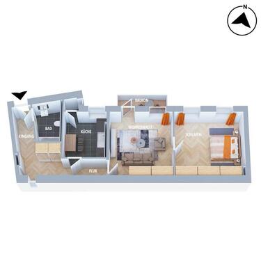 Foto - 2 Zimmer Etagenwohnung zum Kaufen in Berlin