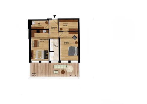 Foto - 2 Zimmer Erdgeschoßwohnung zur Miete in Lychen