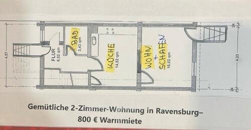 Foto - Einliegerwohnung für Singles - 800,00&nbsp;EUR Kaltmiete, ca.&nbsp; 40,00&nbsp;m&sup2;