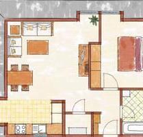 51 m² Dachgeschosswohnung mit Küche, Badewanne und Blick ins Grün - Geldern