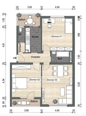 Foto - 3 Zimmer Etagenwohnung in Stuttgart