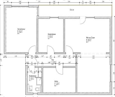 Foto - helle 3 Zimmerwohnung - 1.140,00 EUR Kaltmiete,