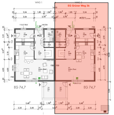 Foto - 4 Zimmer Doppelhaushälfte in Bordesholm