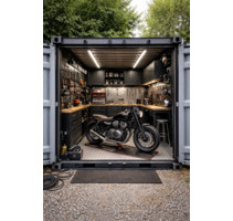 Motorrad-Garage Schrauberbox im 10-Fuß-Container - Augsburg Bergheim