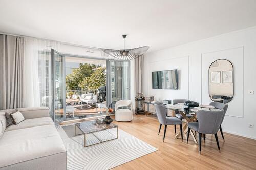 Foto - Luxus 3-Zimmer-Neubauwohnung vollmöbliert mit Balkon & TG-Stellplatz