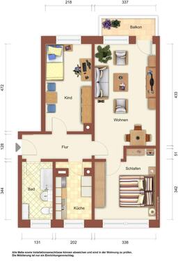 Foto - 3 Zimmer Etagenwohnung zur Miete in Weißwasser (Oberlausitz)