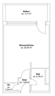 Foto - Modernes 1-Zimmer-Apartment in ruhiger Lage von Obertraubling