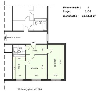 Foto - Nachmieter für 2-Zimmer-Wohnung in Meiningen – 517 € Warmmiete