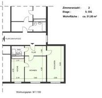 Nachmieter für 2-Zimmer-Wohnung in Meiningen – 517 € Warmmiete