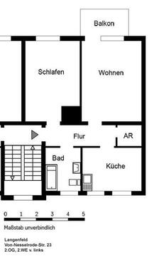 Foto - 2 Zimmer Etagenwohnung zur Miete in Langenfeld (Rheinland)