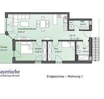 3-Zimmer Erdgeschosswohnung - 970,00&nbsp;EUR Kaltmiete, ca.&nbsp; 87,00&nbsp;m&sup2; in Ering (PLZ: 94140)