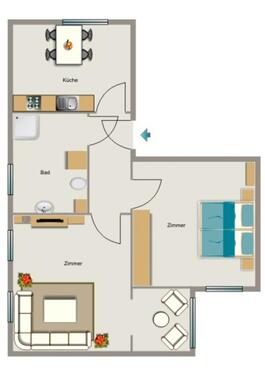 Foto - 2.5 Zimmer Erdgeschoßwohnung zur Miete in Herne