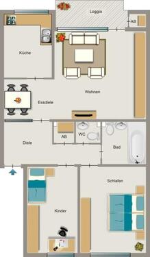 Foto - 3.5 Zimmer Etagenwohnung zur Miete in Mülheim an der Ruhr