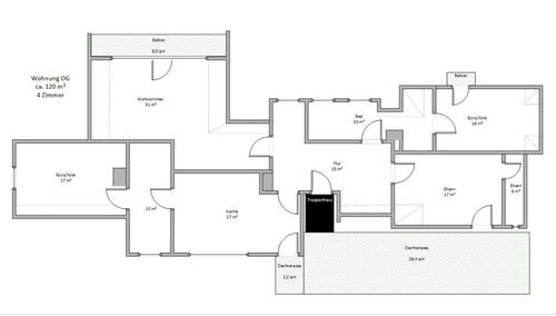 Foto - 4 Zimmer Etagenwohnung zur Miete in Kirchdorf