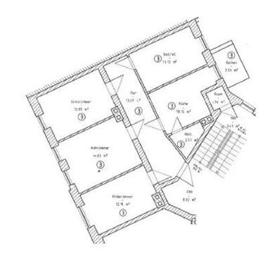 Foto - 3 Raum Wohnung mit Balkon, Merseburger Str. 67a in Weißenfels