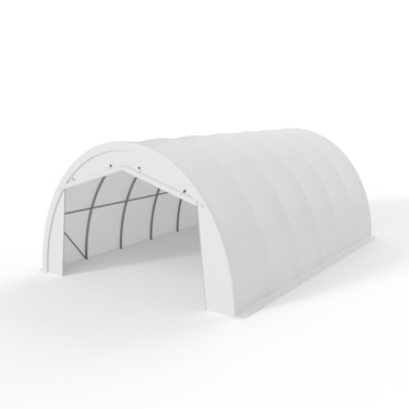 Foto - Gebogene Zelthalle 6,1x18,3m PVC 750gm2