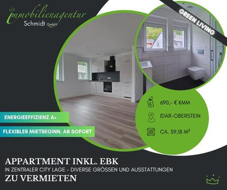 Foto - ***Stylisches 1,5 ZKB-Appartment, inkl. EBK, I-O, ab sofort frei!***
