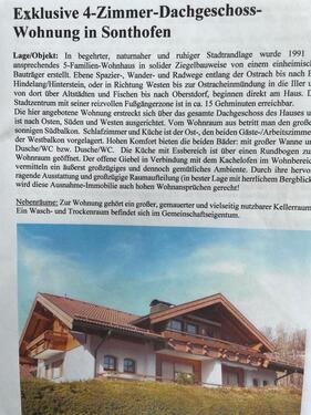 Foto - 4 Zimmer Dachgeschoßwohnung zum Kaufen in Sonthofen