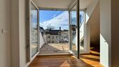 Foto - Sonne satt: Dachgeschoss mit Süd-Terrasse, Weitblick nach Westen