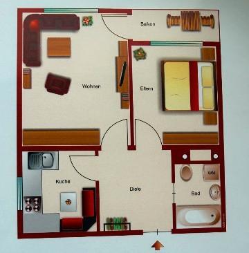 Foto - 2-Zimmer Wohnung in ruhiger Lage von Kaufbeuren