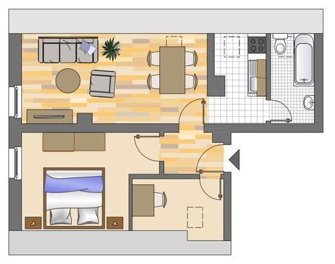 Foto - 2 Zimmer Dachgeschoßwohnung zur Miete in Bönen