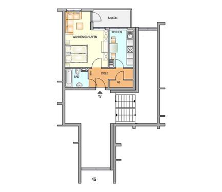 Foto - 1 Zimmer Etagenwohnung in Remscheid