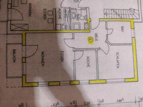 Foto - 2 Zi-Wohnung mit Balkon, K-Abt. u TG Stellplatz