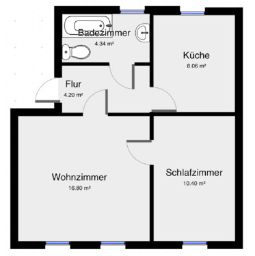 Foto - STOPP - 2 ZIMMER-WOHNUNG IN GEPFLEGTER WOHNLAGE inkl. Küche