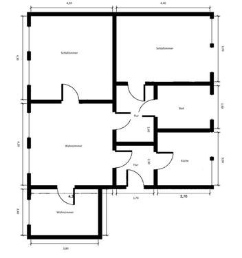 Foto - 4 Zimmer Etagenwohnung zur Miete in Helmstedt
