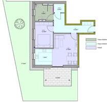 Moderne 2-Zimmer-Wohnung Neubau KfW40 QNG in Oberviehbach - Niederviehbach