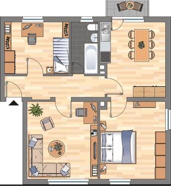 Foto - 3 Zimmer Etagenwohnung zur Miete in Frankenthal (Pfalz)