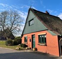 Ferienhaus unter Reet am Deich mit Kamin nahe Hamburg - Seester