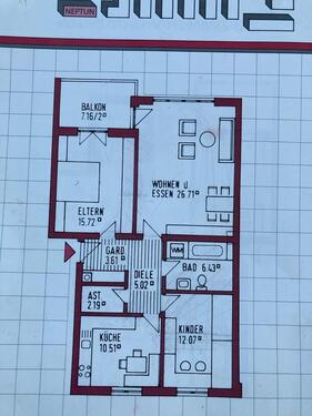 Foto - 3-Zimmer WHG für 1 Jahr zu vermieten Nähe A8