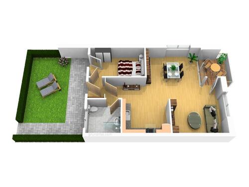 Foto - Erstbezug nach Kernsanierung helle 2 – Zimmer - Gartenwohnung